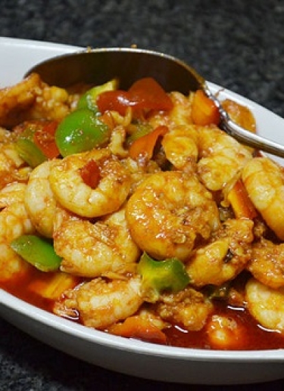 Tôm Xào Sa Tế