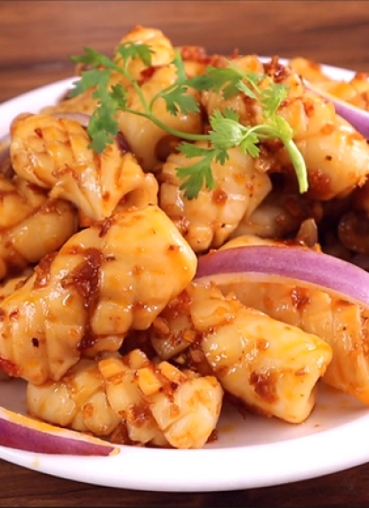 Mực Xào Sa Tế