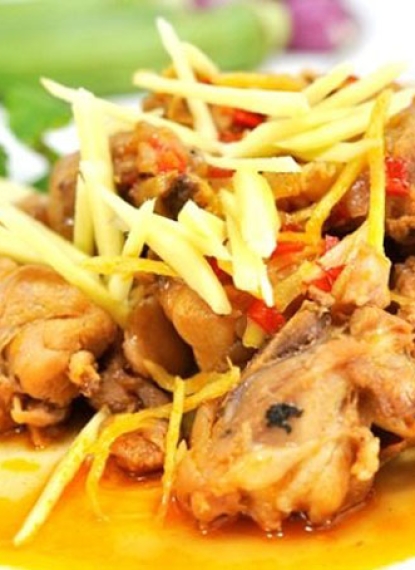 Gà Xào Gừng