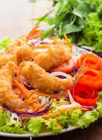 Tôm Lăn Bột